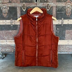 Velvet Quilt Vest -  Size Petite M